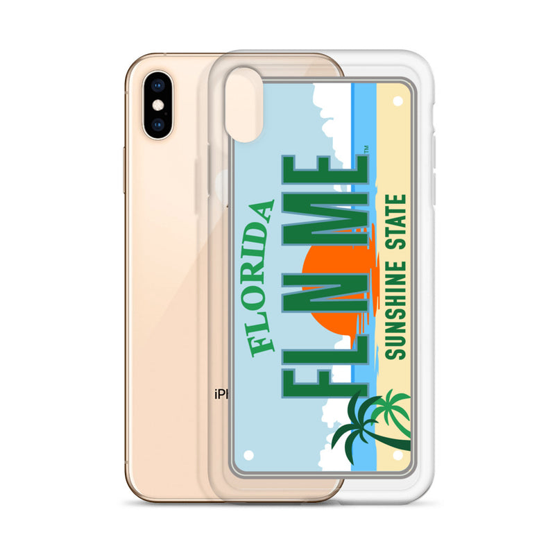 iPhone Case Clear - Florida License Plate