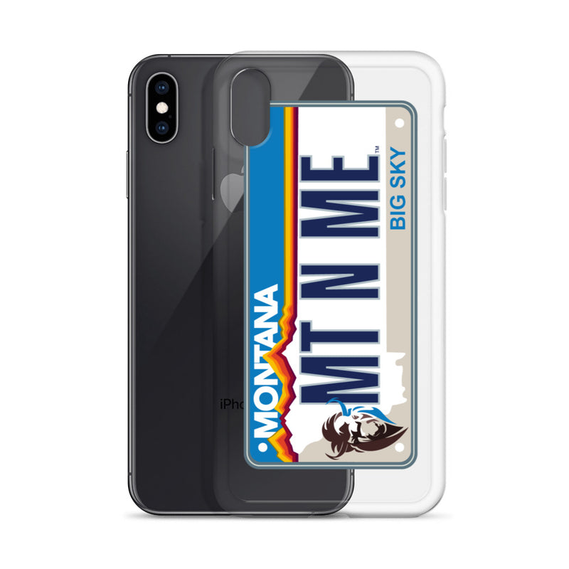 iPhone Case Clear - Montana License Plate