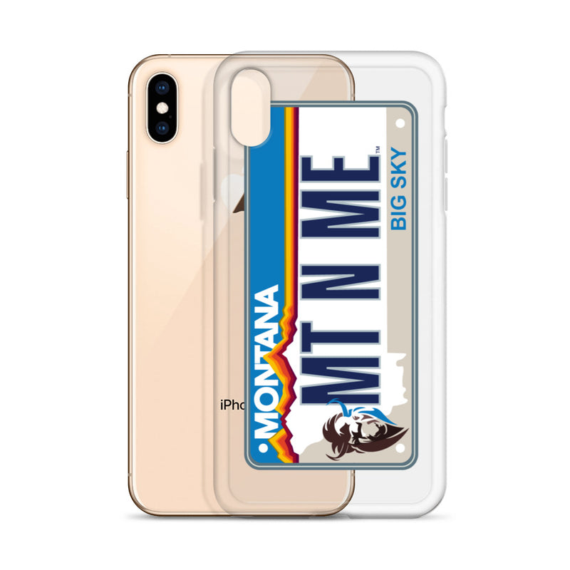 iPhone Case Clear - Montana License Plate