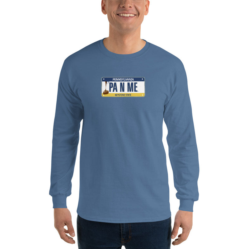 Men’s Long Sleeve Shirt - Pennsylvania License Plate