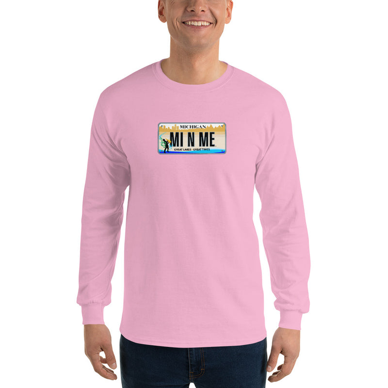 Men’s Long Sleeve Shirt - Michigan License Plate