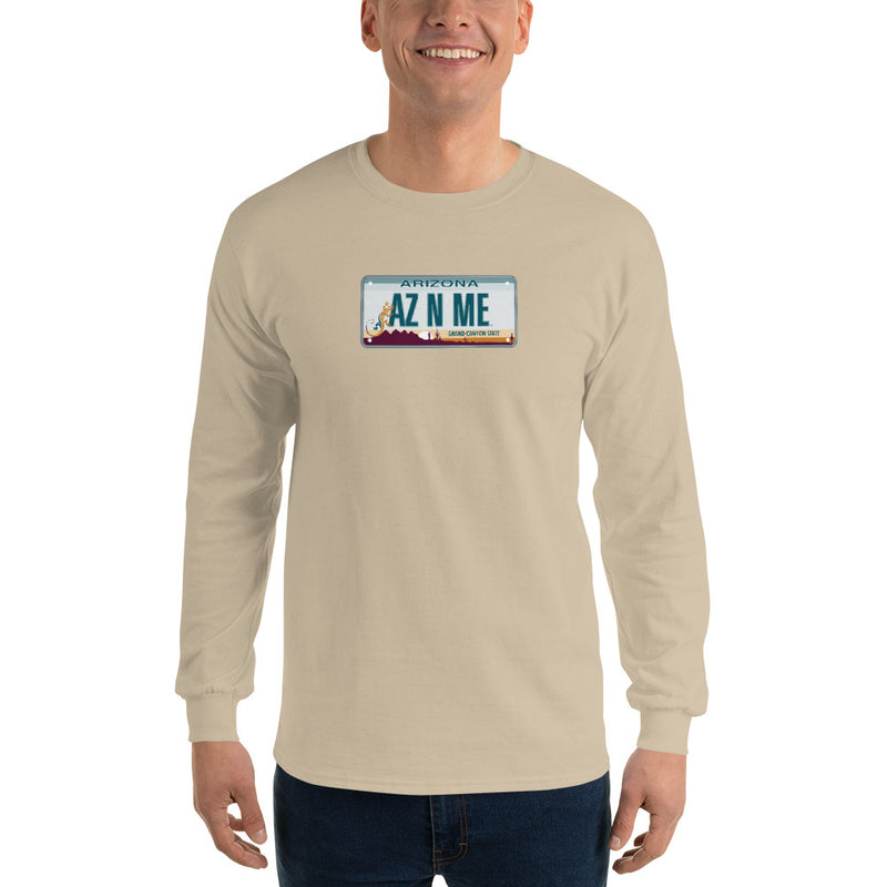 Men’s Long Sleeve Shirt - Arizona License Plate