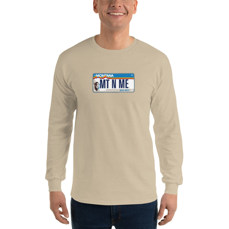 Men’s Long Sleeve Shirt - Montana License Plate