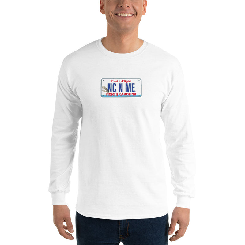 Men’s Long Sleeve Shirt - North Carolina License Plate