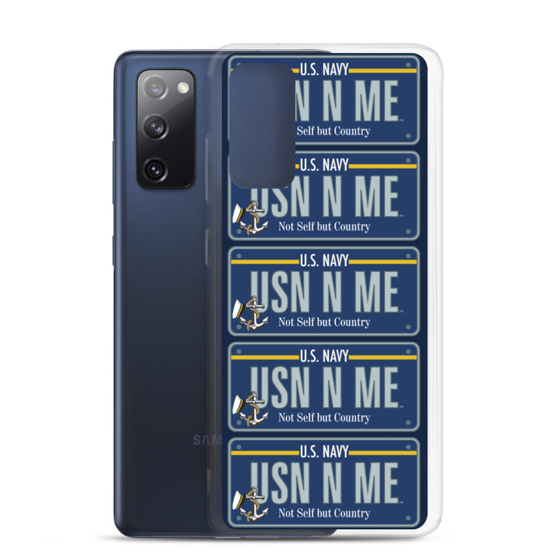 Samsung Phone Case - Navy License Plate