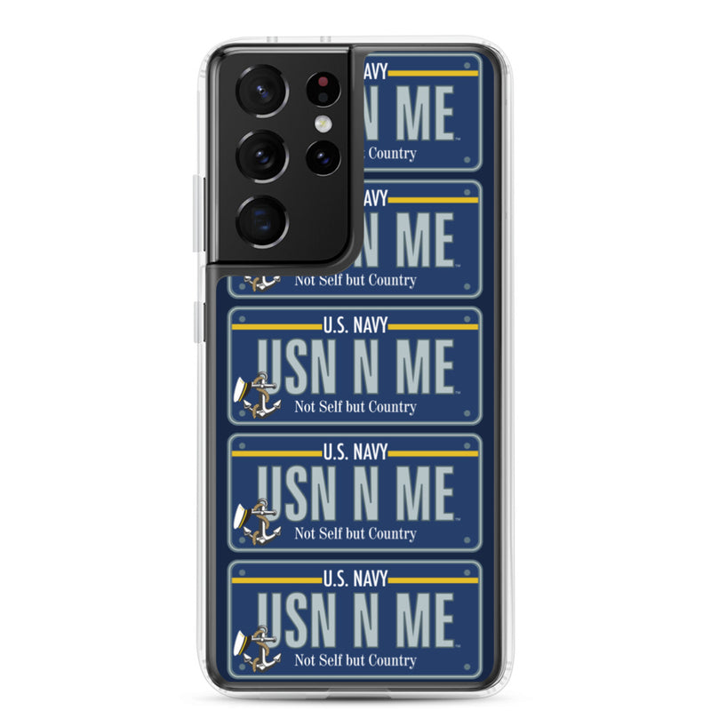 Samsung Phone Case - Navy License Plate
