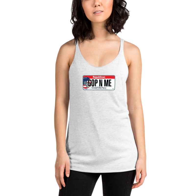 Women's Racerback Tank - Republican License Plate