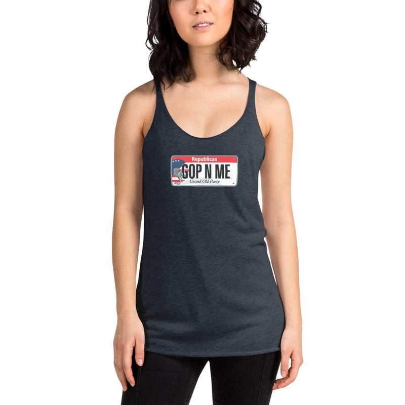 Women's Racerback Tank - Republican License Plate