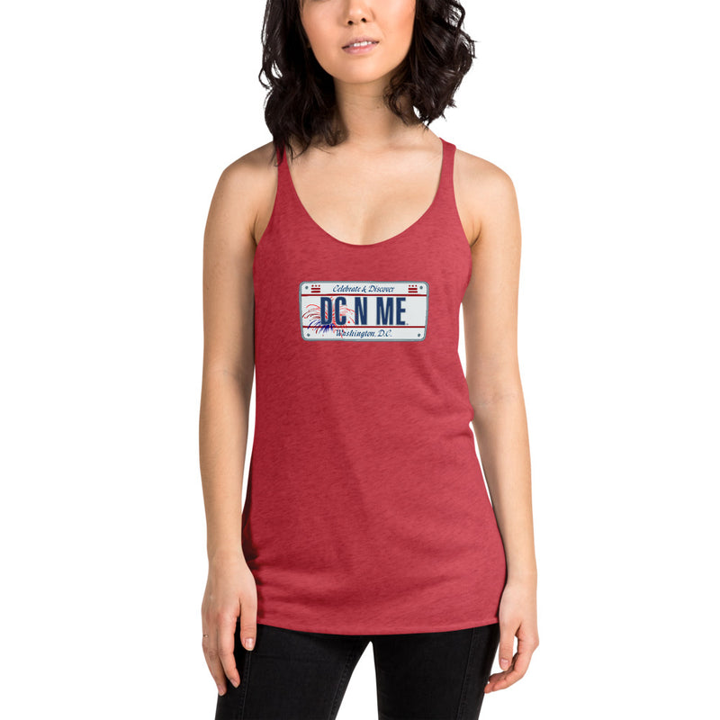 Women's Racerback Tank - District of Columbia License Plate