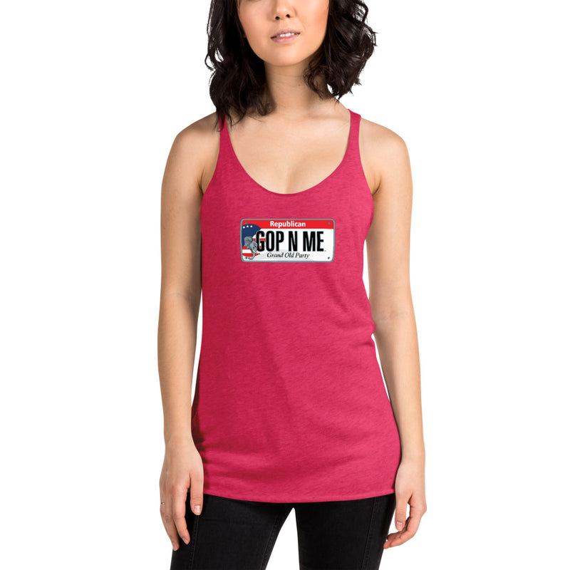 Women's Racerback Tank - Republican License Plate